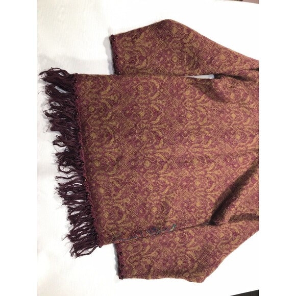 Express Tricot Vintage Ramie Wool Blend Sweater Embroidered Artsy Tassels Sz XS - Picture 6 of 8